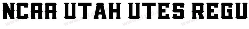 NCAA Utah Utes Regul字体转换